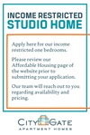 Income Restricted Studio waitlist